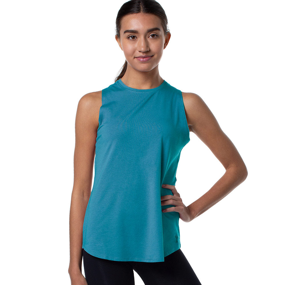 Cariloha Women's Bamboo Sleeveless - Moisture Wicking Workout Tank Top for Women - X-Small - Teal