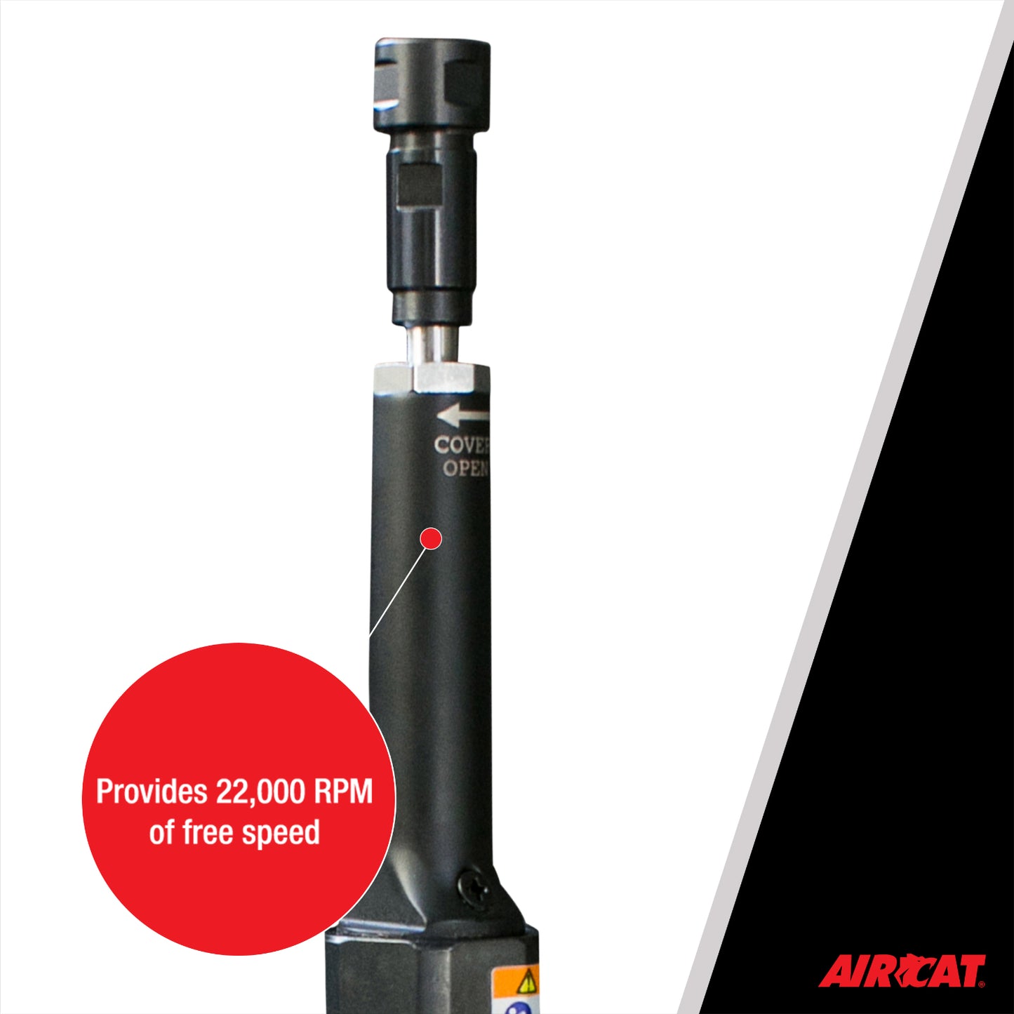 AIRCAT 6210: .5 HP Composite Extended Straight Die Grinder 22,000 RPM