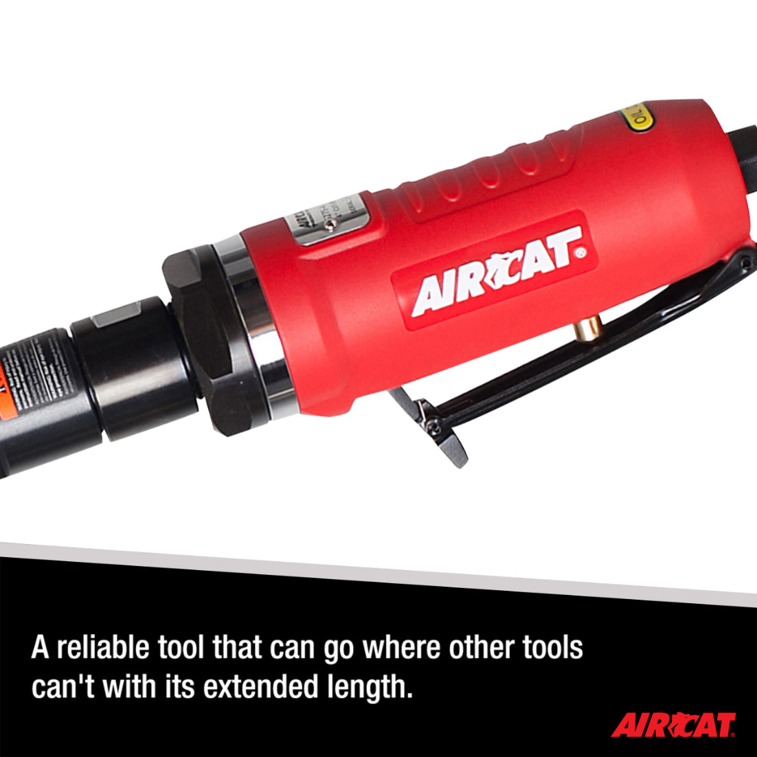 AIRCAT 6275-A 1.0 HP 4-Inch Extended Inside Cut-Off Tool with Spindle Lock 14,000 RPM