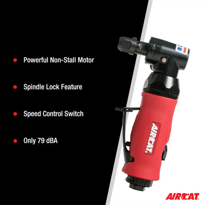 AIRCAT 6280 .75 HP Angle Die Grinder with Spindle Lock 18,000 RPM