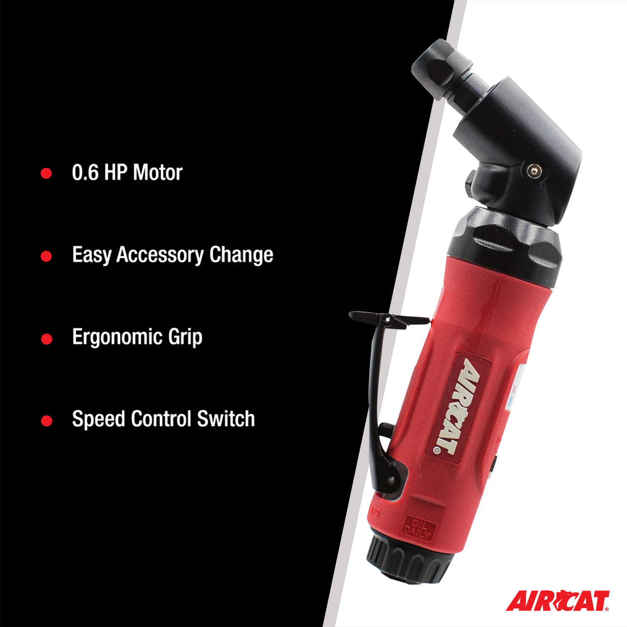 AirCat 6295: 115 Degree Angle Die Grinder With Spindle Lock