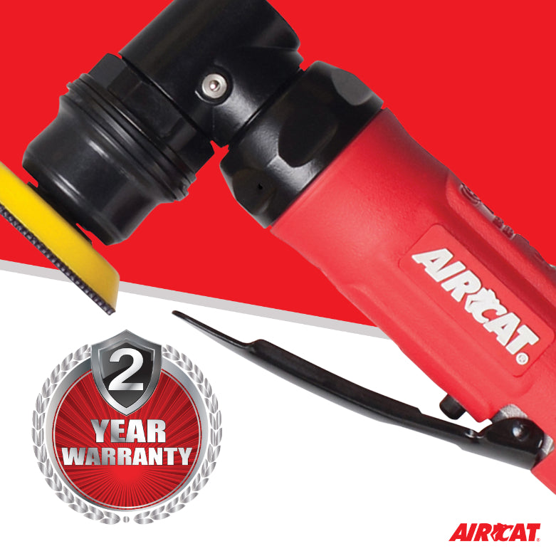 AirCAT 6320 Mini Spot Sander/Polisher with 3 Pads , Red , Small