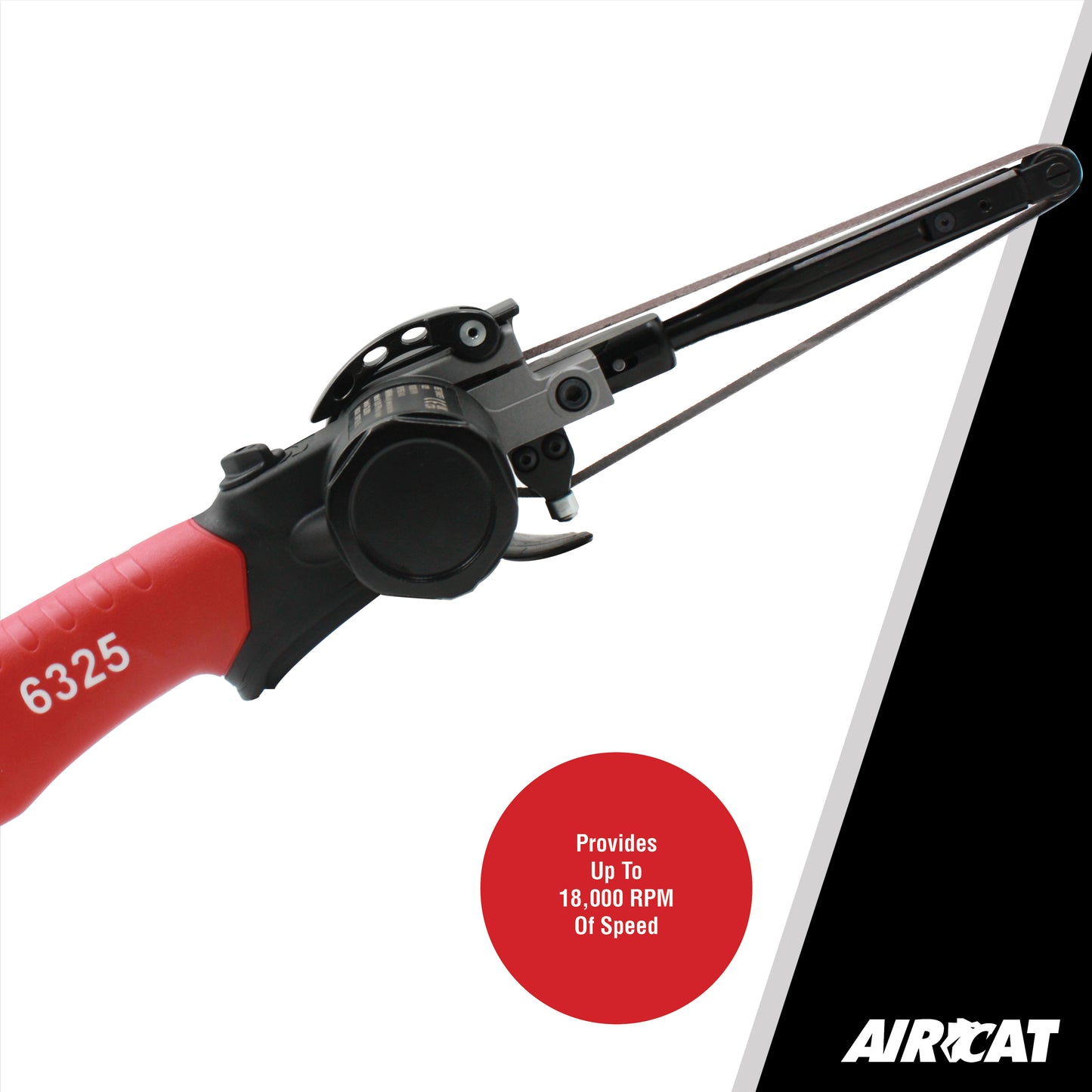 Aircat 6325: .6 HP 1/2" x 18" Composite Belt Sander