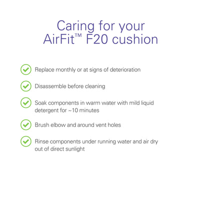 Resmed Airfit F20 Cushion replacement (S)