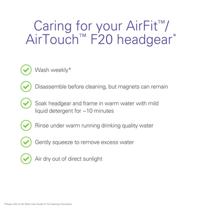 AirFit F20 replacement Headgear (Small)