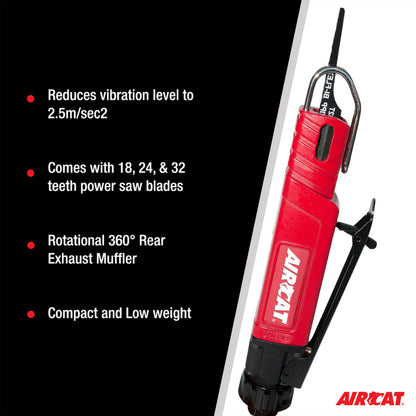 AIRCAT 6350 Low Vibration Reciprocating Air Saw 9,500 Strokes per Minute