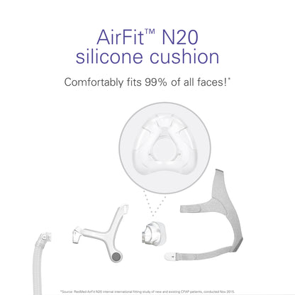 Small Resmed Airfit N20 Cushion Replacement (S) (Small)