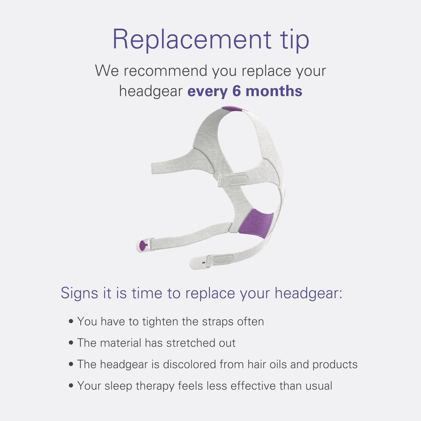 AirFit N20 for Her Replacement Nasal CPAP Mask Headgear