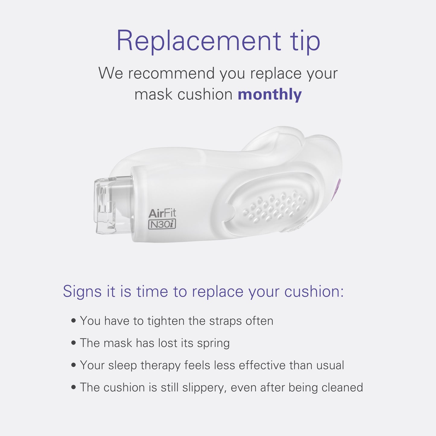 ResMed N30i Replacement Cushion (Small-Wide)