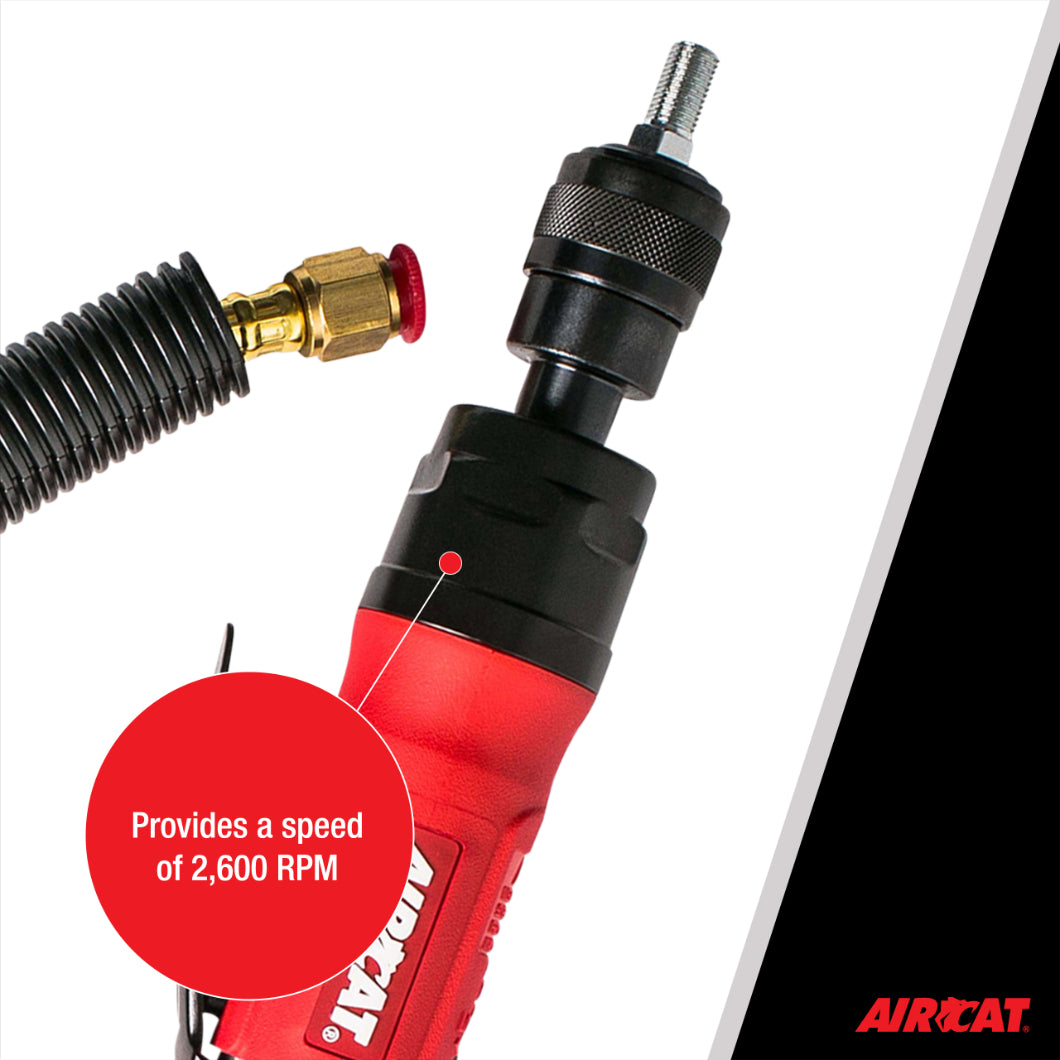 AIRCAT 6403: .6 HP Low Speed Composite Tire Buffer 3,600 RPM