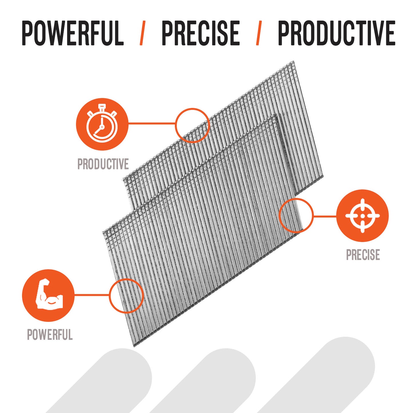 Paslode, Finishing Nail, 650047, 20 Degree Angled Galvanized, 16 Gauge, 2,000 per Box, 2 inch