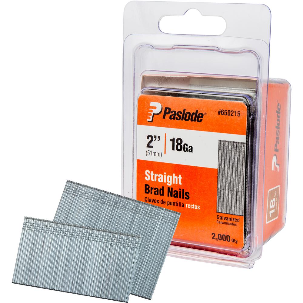 Paslode, Brad Nail, 650215, 2 inch x 18 Gauge, 2,000 per Box