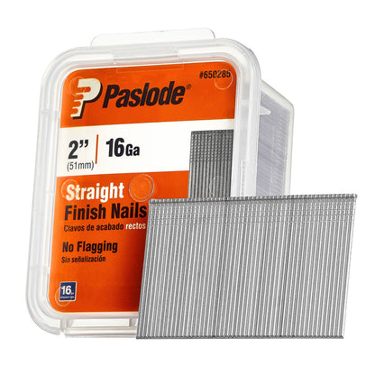 Paslode, Finishing Nail, 650285, Straight, 16 Gauge, 2,000 per Box, 2 inch