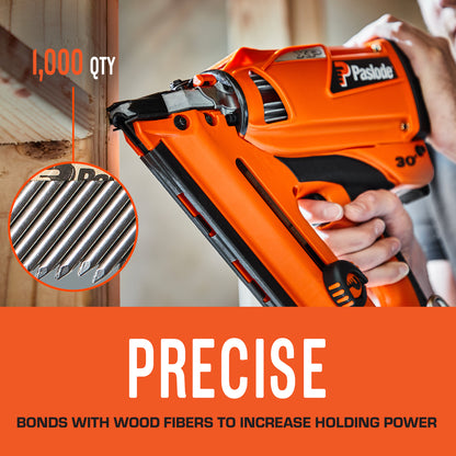 Paslode, Framing Nails and Fuel Pack, 650522, 2 3/8 inch x .113 Gauge, Smooth Brite, 1 Fuel Cell and 1,000 Nails