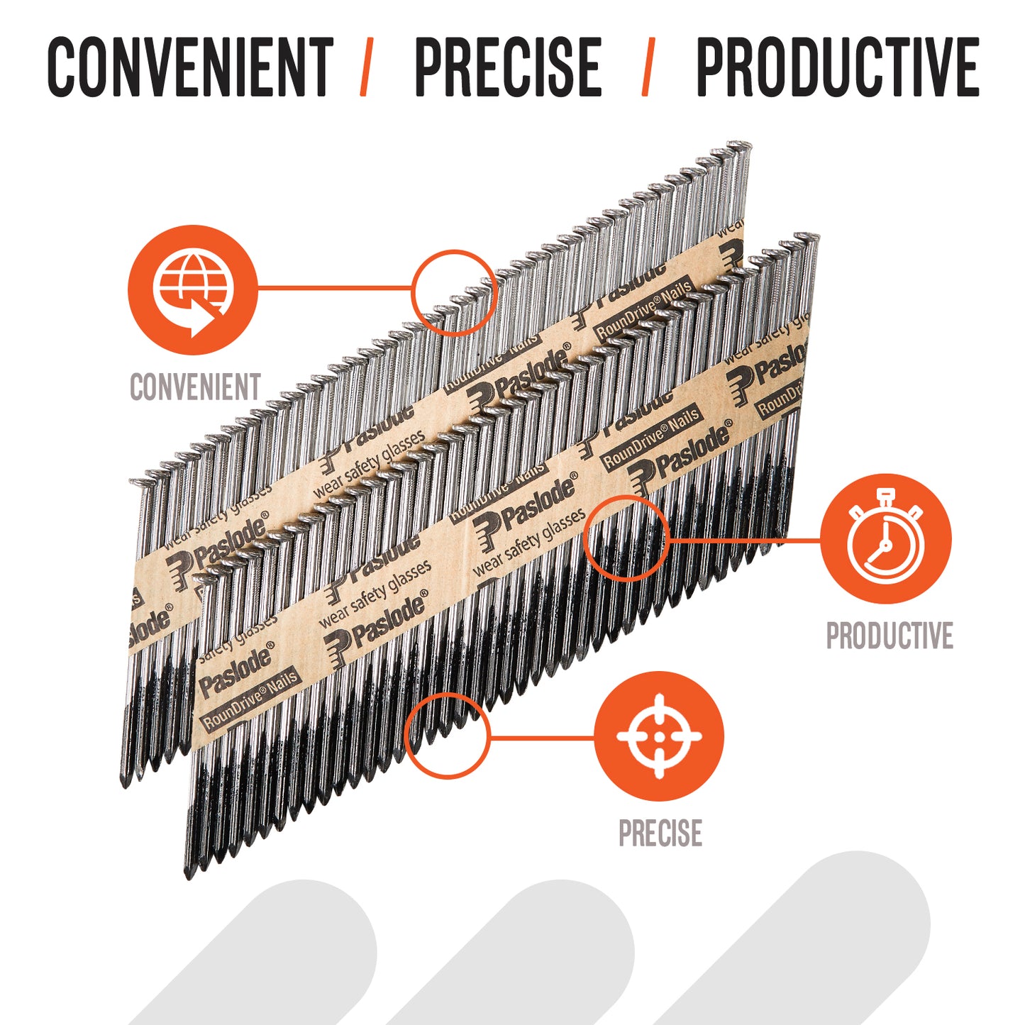 Paslode, Framing Nails and Fuel Pack, 650525, 3 inch x .131 Gauge, Smooth Brite, 1 Fuel Cell and 1,000 Nails
