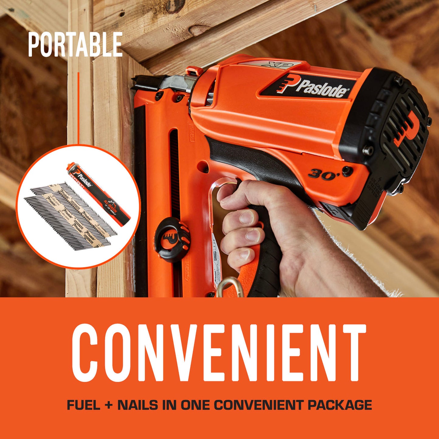 Paslode, Framing Nails and Fuel Pack, 650535, 3 1/4 inch x .131 Gauge, Smooth Brite, 1 Fuel Cell and 1,000 Nails
