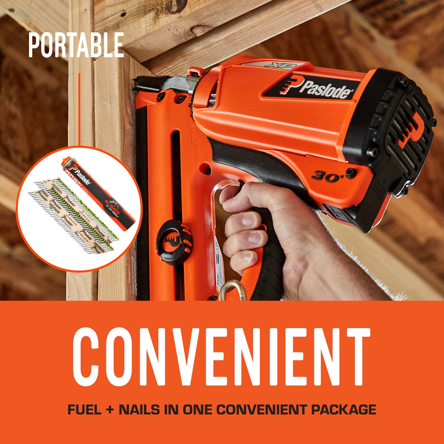 Paslode, Framing Nails and Fuel Pack, 650564, 2 inch x .113 Gauge, Ring Hot Dipped Galvanized, 1 Fuel Cell and 1,000 Nails