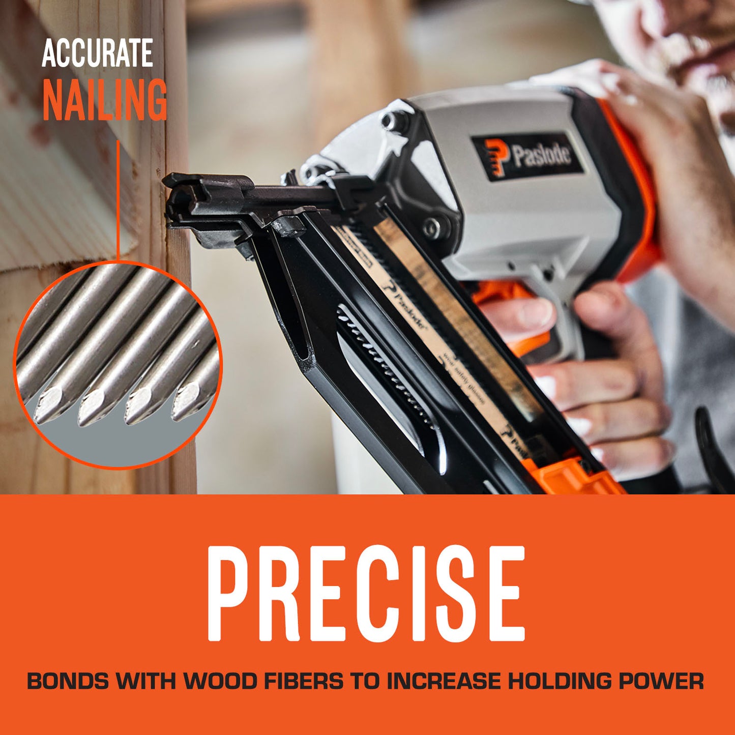 Paslode, Framing Nails, 650604, 30 Degree RounDrive Brite, 2 3/8 inch x.113 Gauge, Smooth, 2,000 per Box