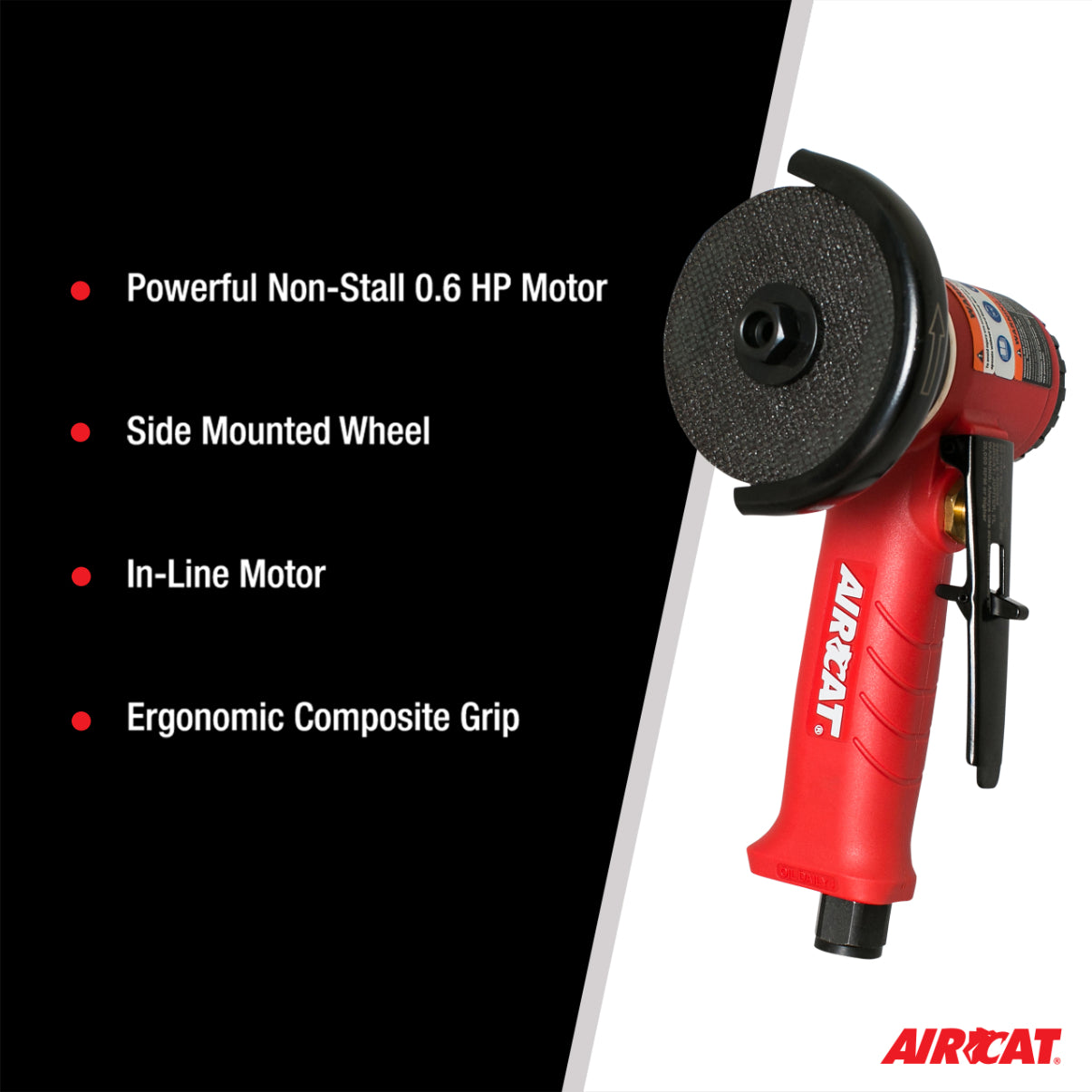 AIRCAT 6525-A: .6 H 3-Inch In-Line Cut-Off Tool 18,000 RPM