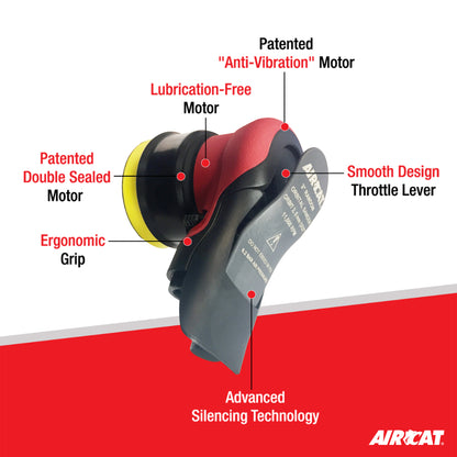 AirCAT 6700-3-336 3"" Palm Sander 3/16"" Orbit