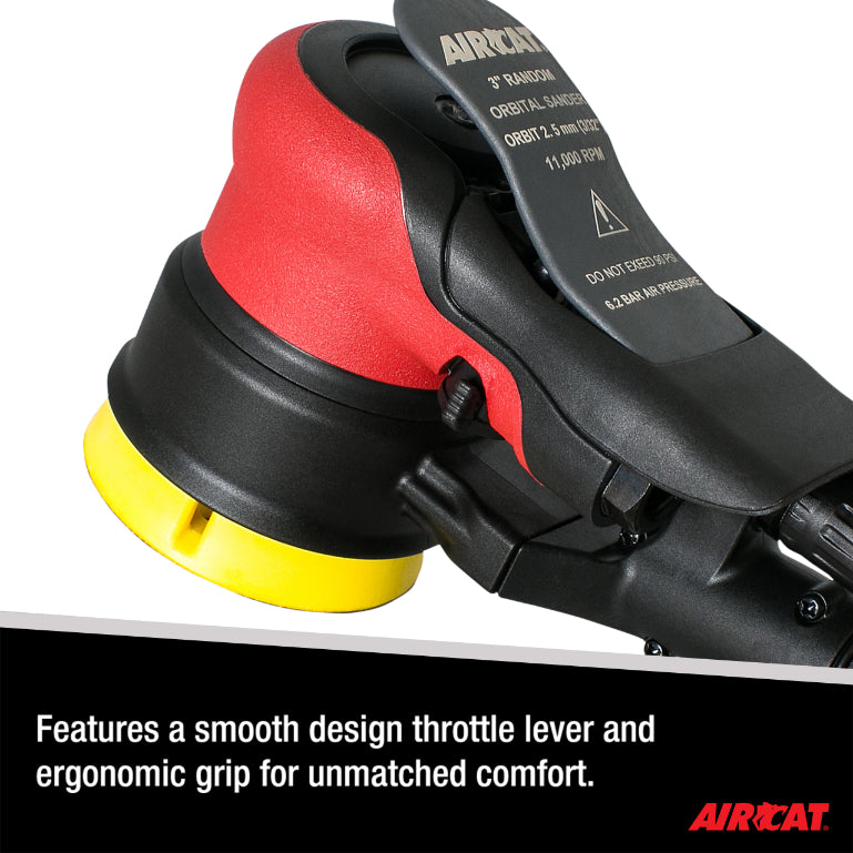 AirCAT 6700-3-336CV 3" Central Vacuum Palm Sander 3/16" Orbit