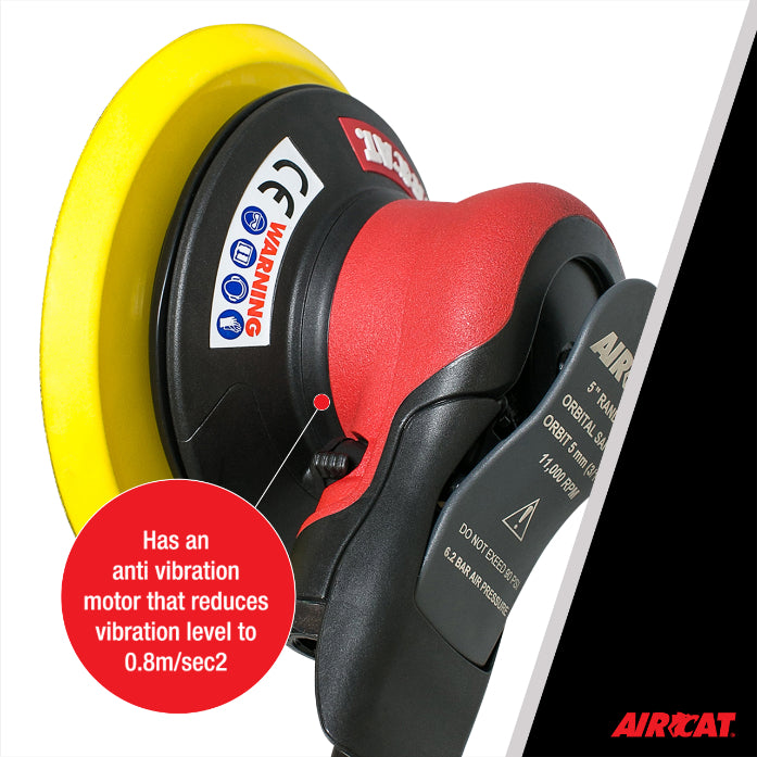 AIRCAT 6700-5-336: Non Vac Orbital Palm Sander 11,000 RPM