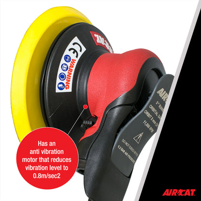 AIRCAT 6700-5-336: Non Vac Orbital Palm Sander 11,000 RPM