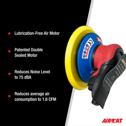 AirCAT 6700-6-332 6"" Palm Sander 3/32"" Orbit
