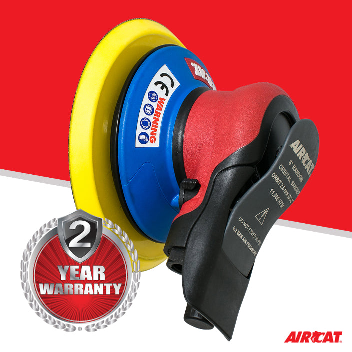 AirCAT 6700-6-332 6"" Palm Sander 3/32"" Orbit