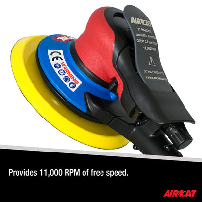 AIRCAT 6700-6-332CV: Orbital Palm Sander Central Vacuum 11,000 RPM