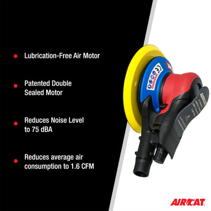 AIRCAT 6700-6-332CV: Orbital Palm Sander Central Vacuum 11,000 RPM