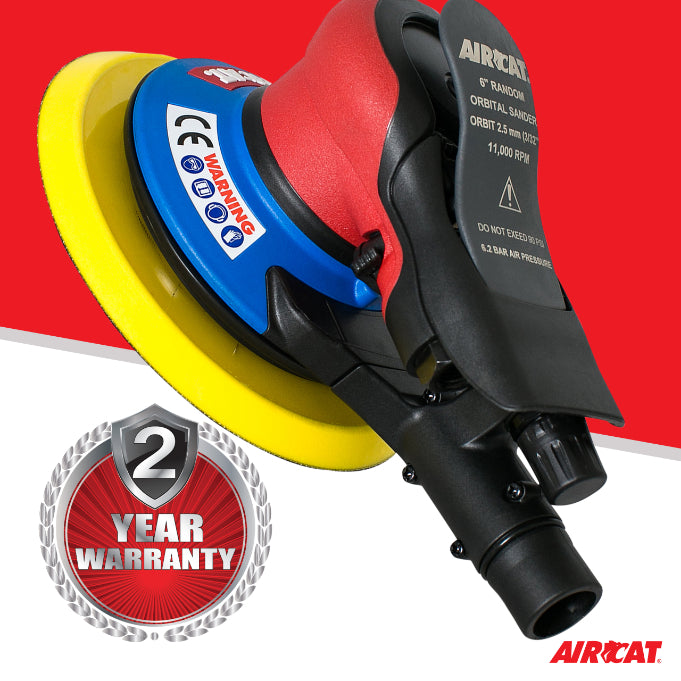 AIRCAT 6700-6-332CV: Orbital Palm Sander Central Vacuum 11,000 RPM