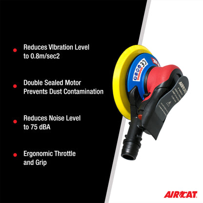 AIRCAT 6700-6-332SV: Orbital Palm Sander Self Vacuum 11,000 RPM