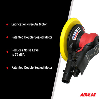 AIRCAT 6700-6-336CV: Central Vacuum Orbital Palm Sander 11,000 RPM
