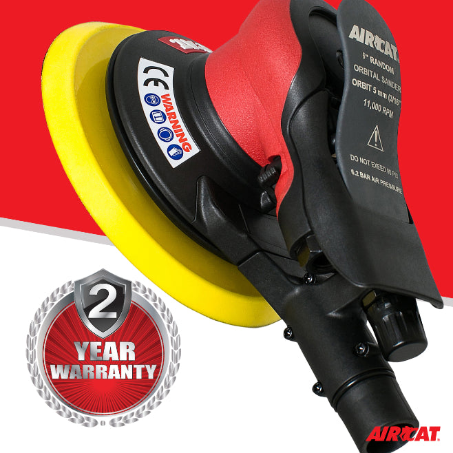 AIRCAT 6700-6-336CV: Central Vacuum Orbital Palm Sander 11,000 RPM