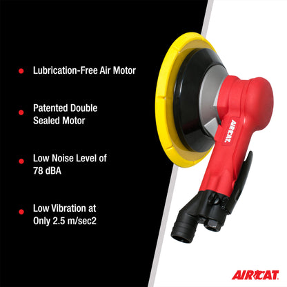 AIRCAT 6700-8GCV: Central Vac Geared Planetary Motion Sander 900 RPM