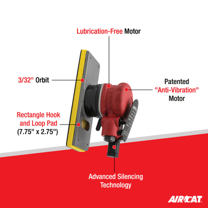 AirCAT 6700-JBS-332 Jitterbug Sander (7.75"" x 2.75"")