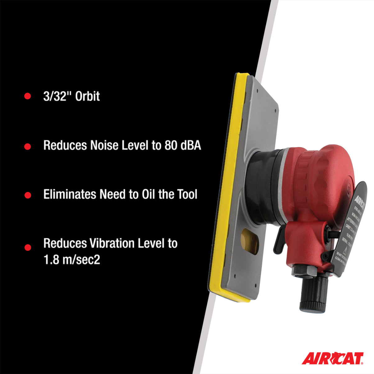 AirCAT 6700-JBS-332 Jitterbug Sander (7.75"" x 2.75"")