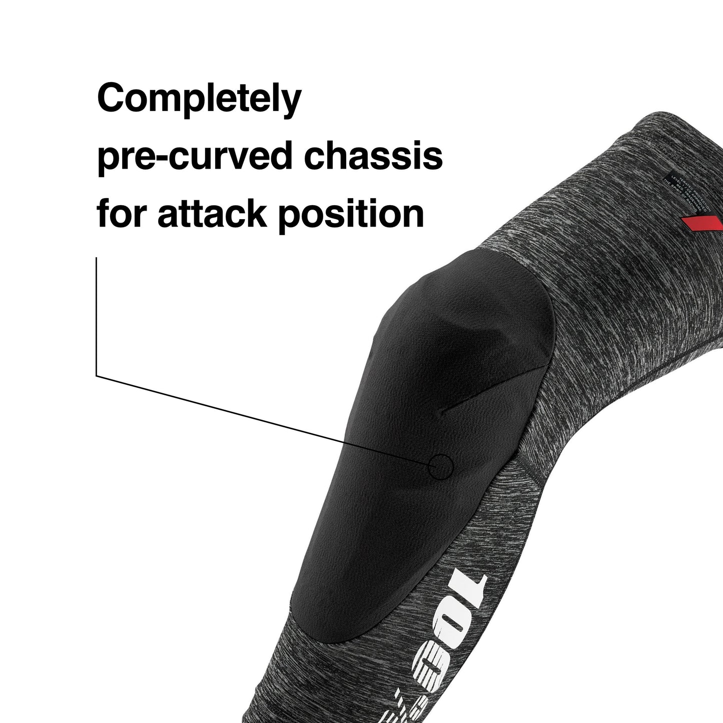 TERATEC Knee Guards Heather Grey/Black - M
