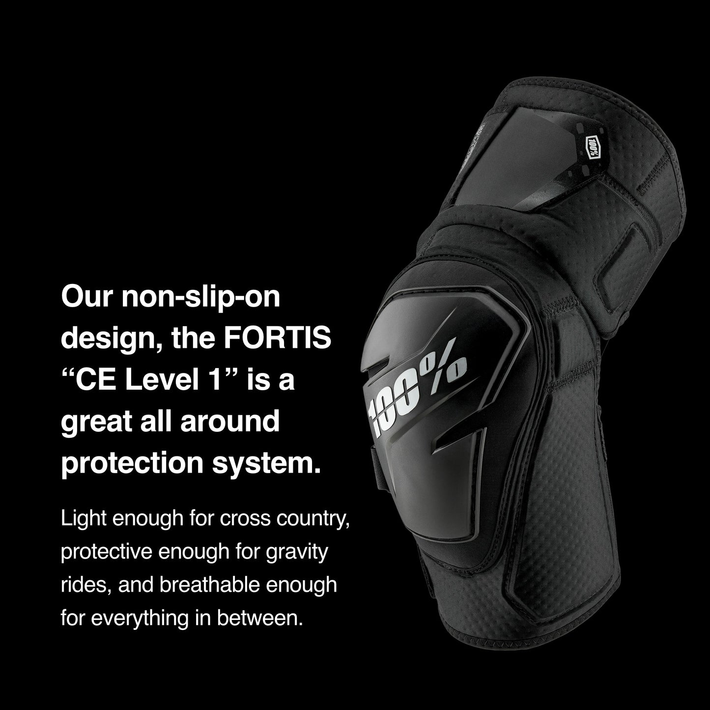 FORTIS Knee Guards Black - L/XL