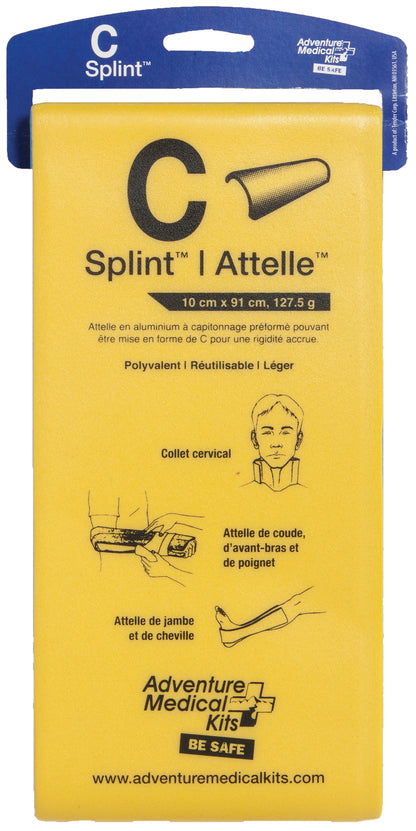 Adventure Medical Kits C-Splint for Fractured Limbs, 4 x 36 in