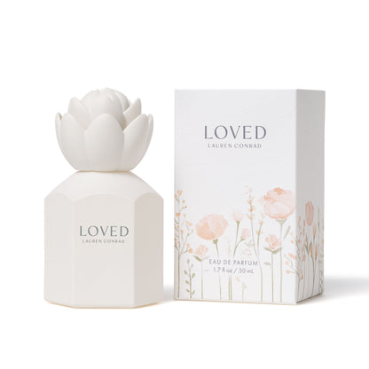 Scent Beauty Loved Eau de Parfum by Lauren Conrad - Fragrance for Women - Feminine, Floral Scent with Notes of Citrus, White Tea, Jasmine, and Peony - 1.7 Fl Oz