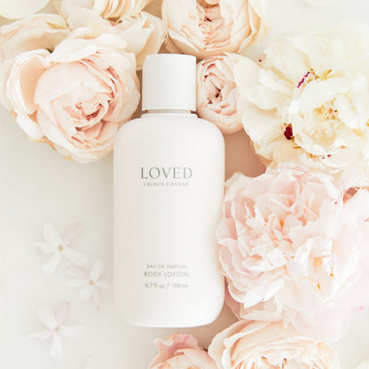 Scent Beauty Loved Body Lotion by Lauren Conrad - Moisturizing Hand and Body Cream for Women - Feminine, Floral Scent with Notes of Citrus, White Tea, Jasmine, and Peony - 6.8 Fl Oz
