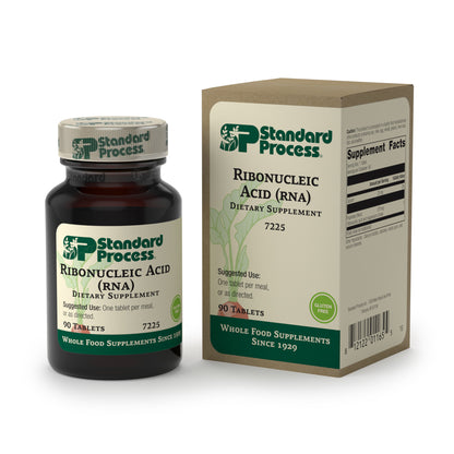 Standard Process Ribonucleic Acid (RNA) - RNA Supplement with Calcium, and Magnesium Citrate - Vegetarian, Gluten Free - 90 Tablets