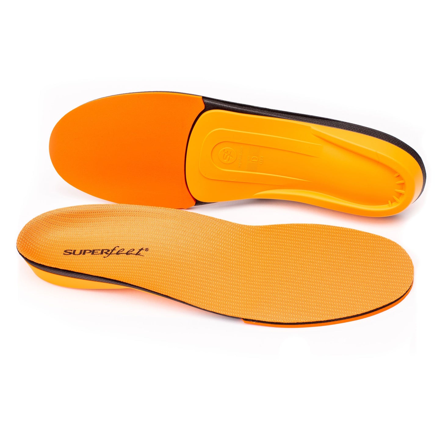 Superfeet ORANGE High Arch Support and Forefoot Cushion Orthotic Shoe Inserts for Anti-fatigue Insole, Unisex, Orange, 7.5-9 Men / 8.5-10 Women