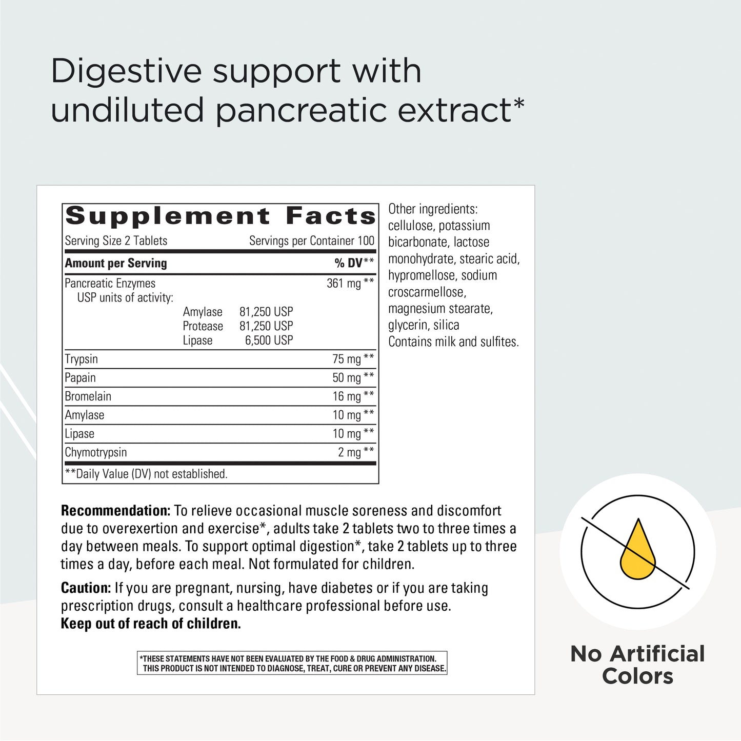 Integrative Therapeutics Bio-Zyme - Systemic Enzymes* - Full-Strength Pancreatic Enzyme Complex to Support Digestive Health* - 200 Tablets
