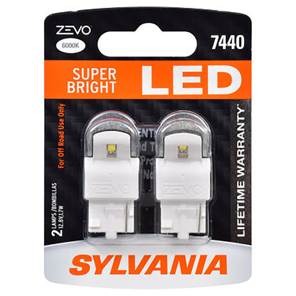 SYLVANIA ZEVO 7440 T20 White LED Bulb, (Contains 2 Bulbs)