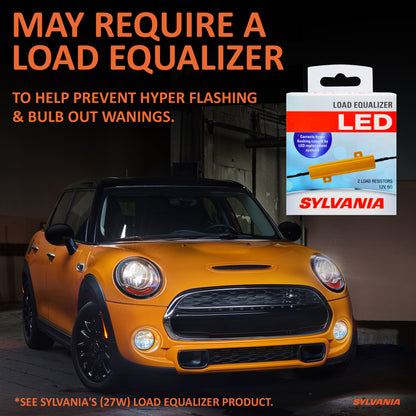 SYLVANIA - 7440 T20 ZEVO LED Red Bulb - Bright LED Bulb, Ideal for Stop and Tail Lights (Contains 2 Bulbs)