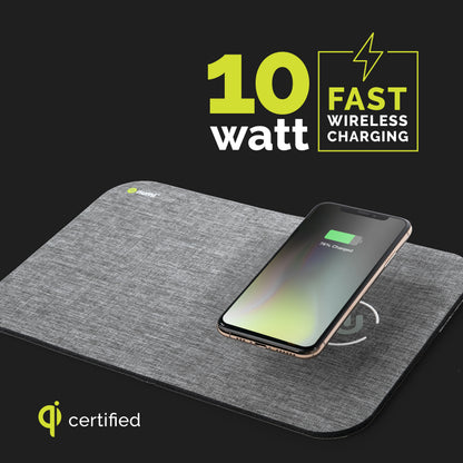 Numi Power Mat ‚Äì 10 W Qi Certified Wireless Charging Mouse Pad