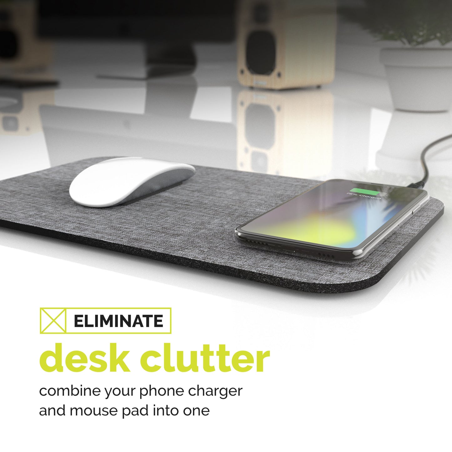 Numi Power Mat ‚Äì 10 W Qi Certified Wireless Charging Mouse Pad